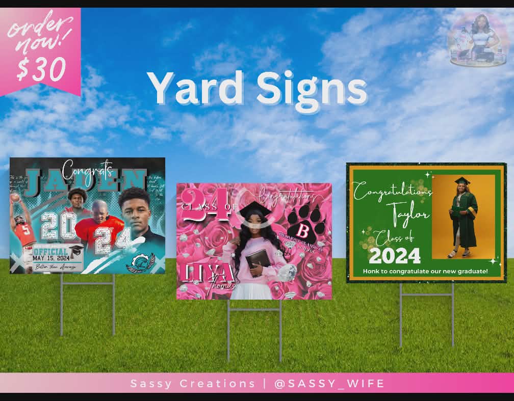 Graduation Yard Signs (24" x 18")
