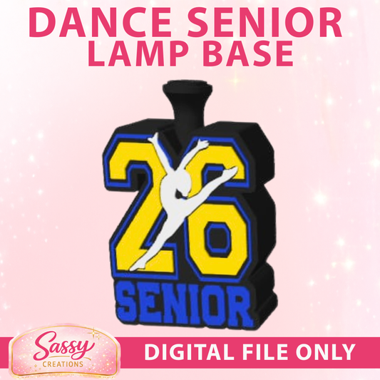 Dance Senior Couple Lamp Base