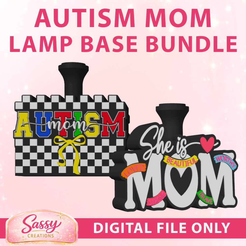 Autism Mom Lamp Base Bundle