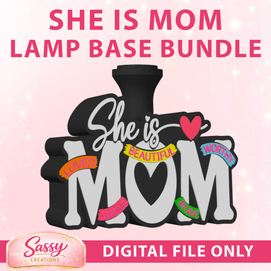 She is Mom Lamp Base
