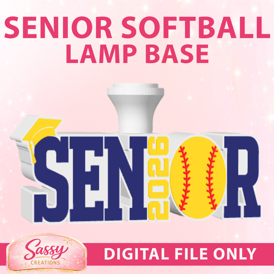 Senior Softball Lamp Base