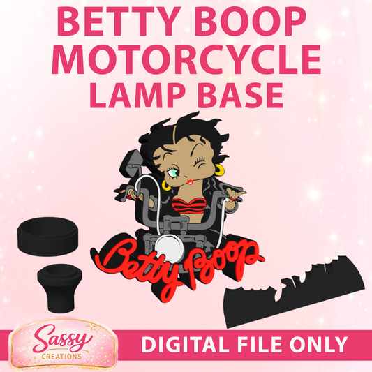 Betty Boop Motorcycle Lamp Base
