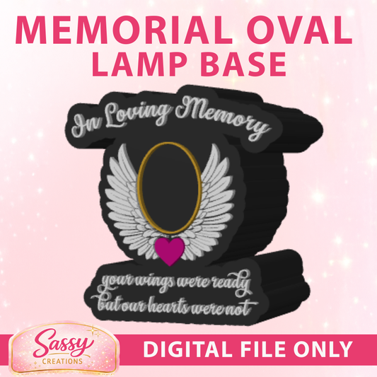 Memorial Oval  Lamp Base