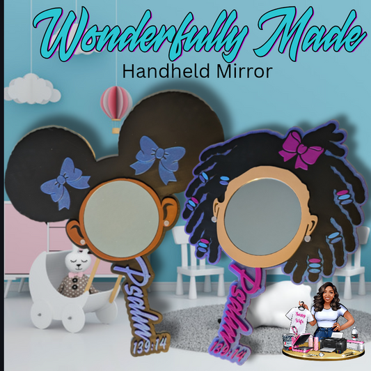 Wonderfully Made Handheld Mirror